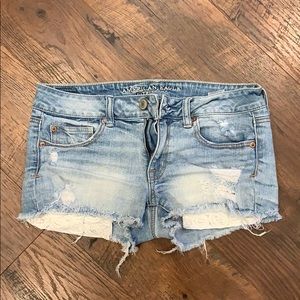 American eagle shortie shorts